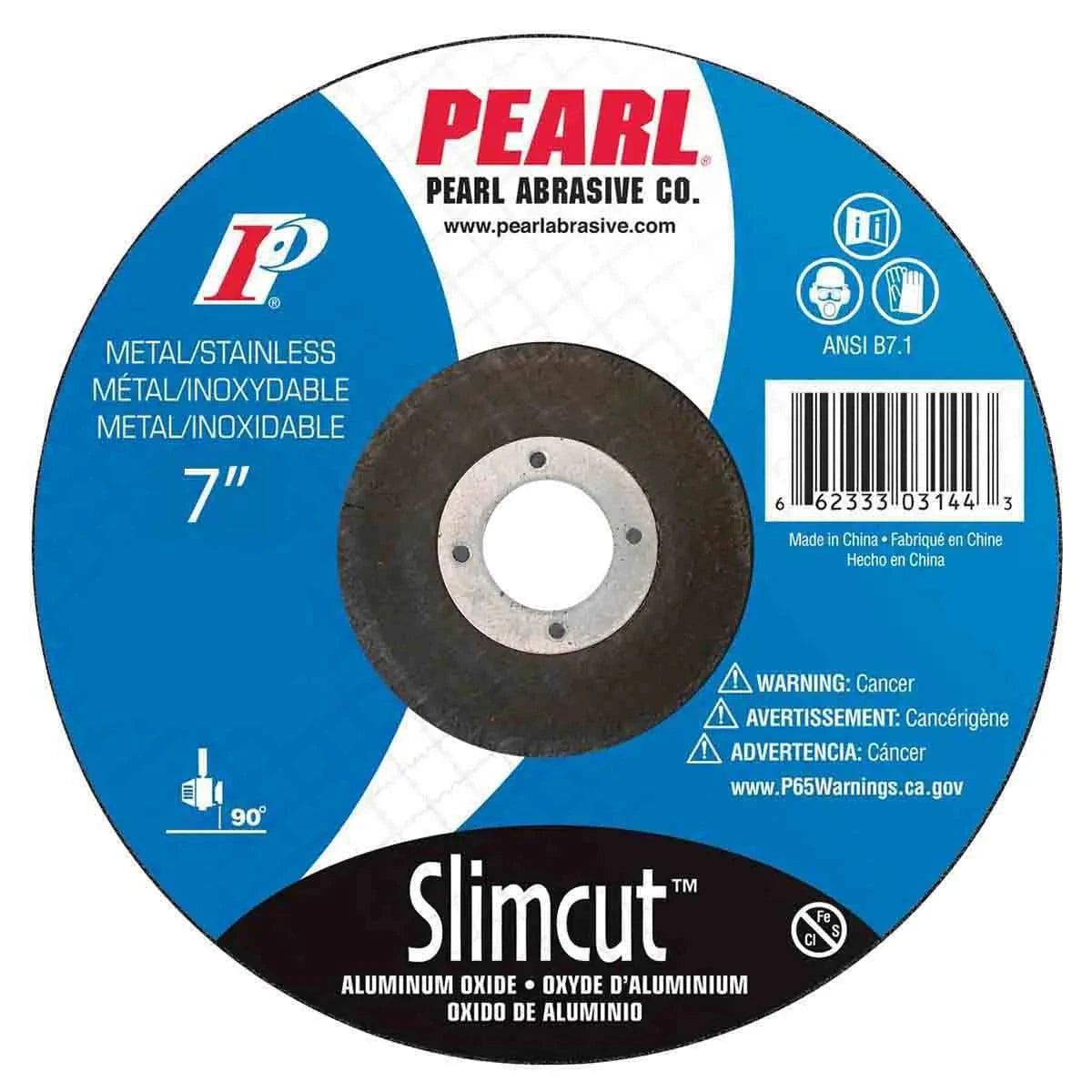 Pearl SlimCut Aluminum Oxide Thin Cut-Off Wheel - 7"