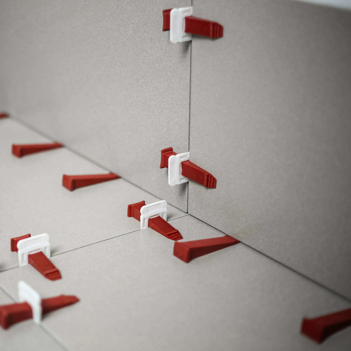 reusable wedges T-Lock spacers tile leveling system