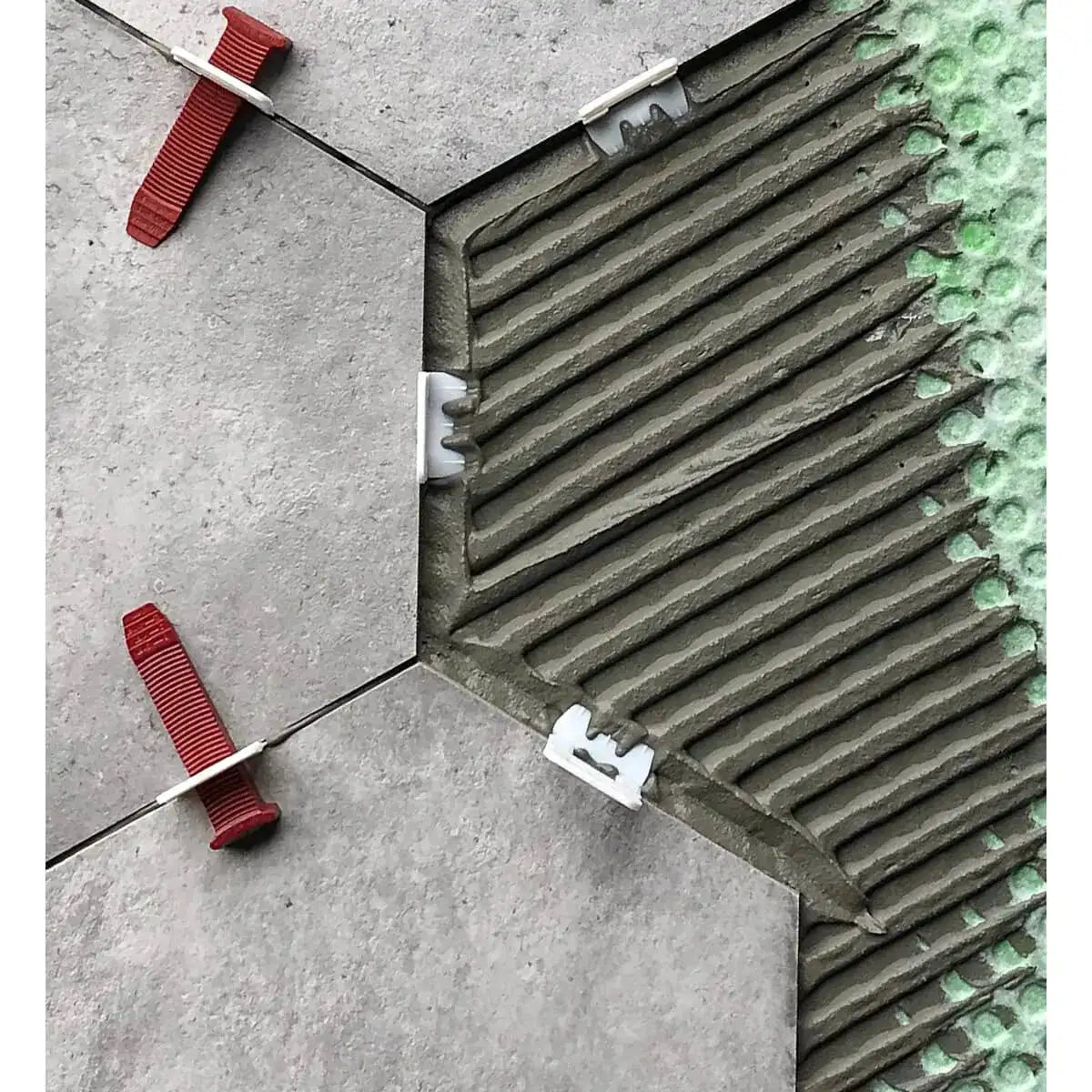 prevents tiles from warping after installation from unevenly cured thin-set