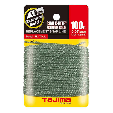 Tajima Chalk Rite Extreme Bold 1.8mm Braided Line - 100 ft