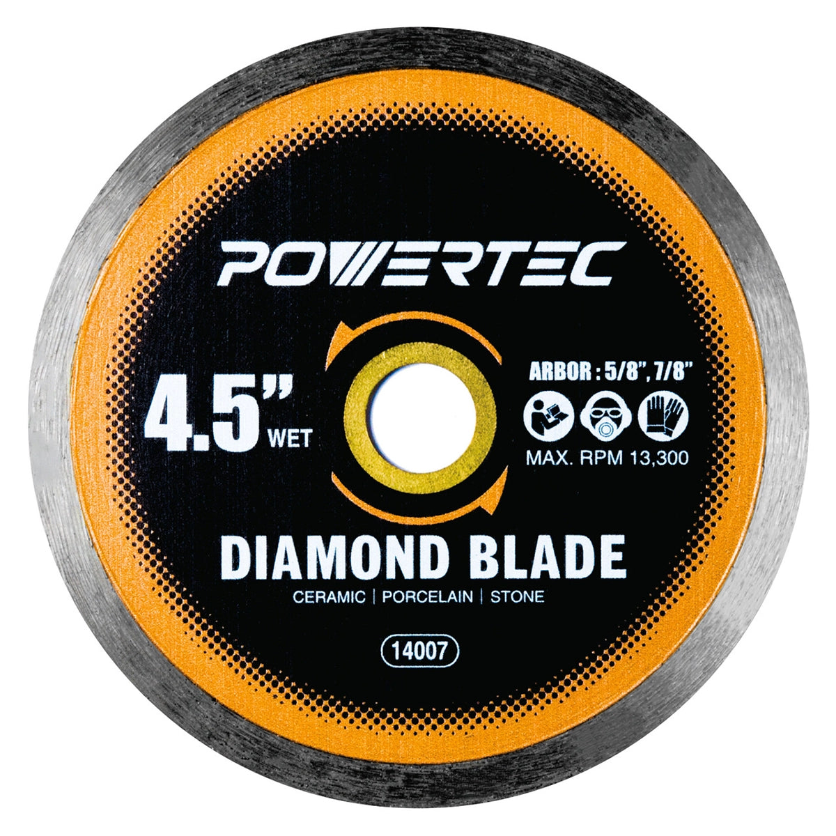 Powertec Continuous Rim Diamond Saw Blade 4.5"
