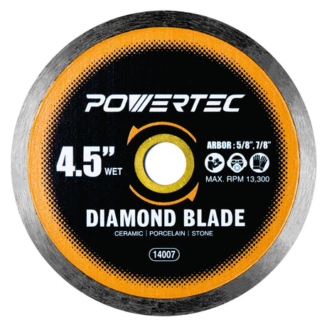 Powertec Continuous Rim Diamond Saw Blade 4.5"