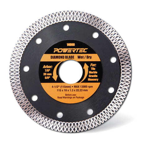 Powertec Diamond Saw Blades 4-1/2"
