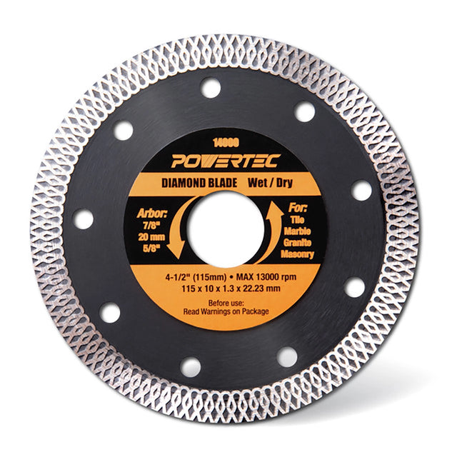 Powertec Diamond Saw Blades 4-1/2"