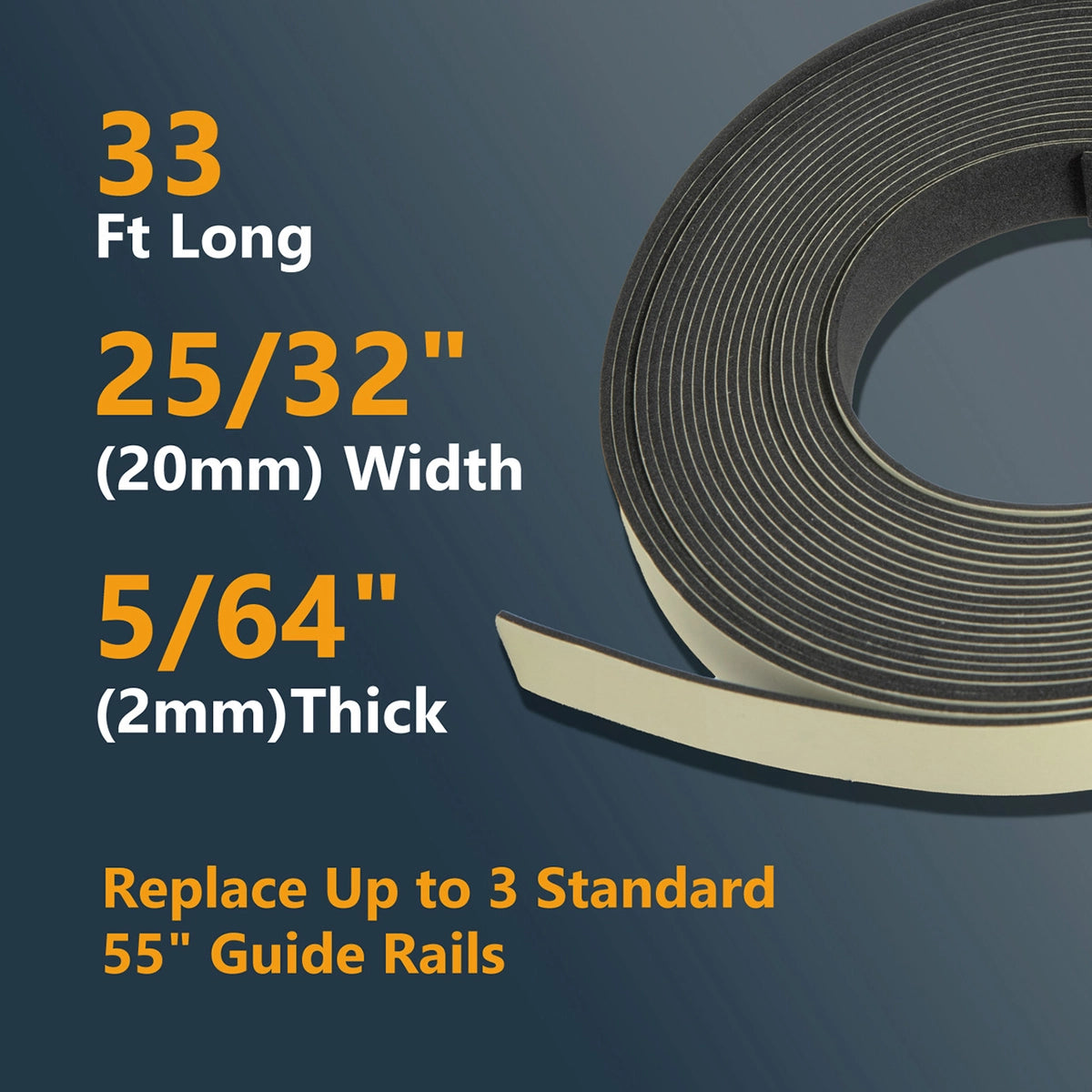 Powertec Guide Rail Non Slip Strip Specs