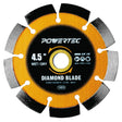 Powertec Laser-Welded Segmented Diamond Saw Blade 4.5"