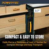Powertec Portable Folding Worktable Compact and Easy to Store