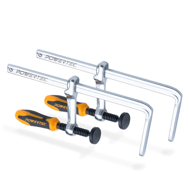 Powertec Quick Screw Guide Rail Clamps 7" x 2-3/8"
