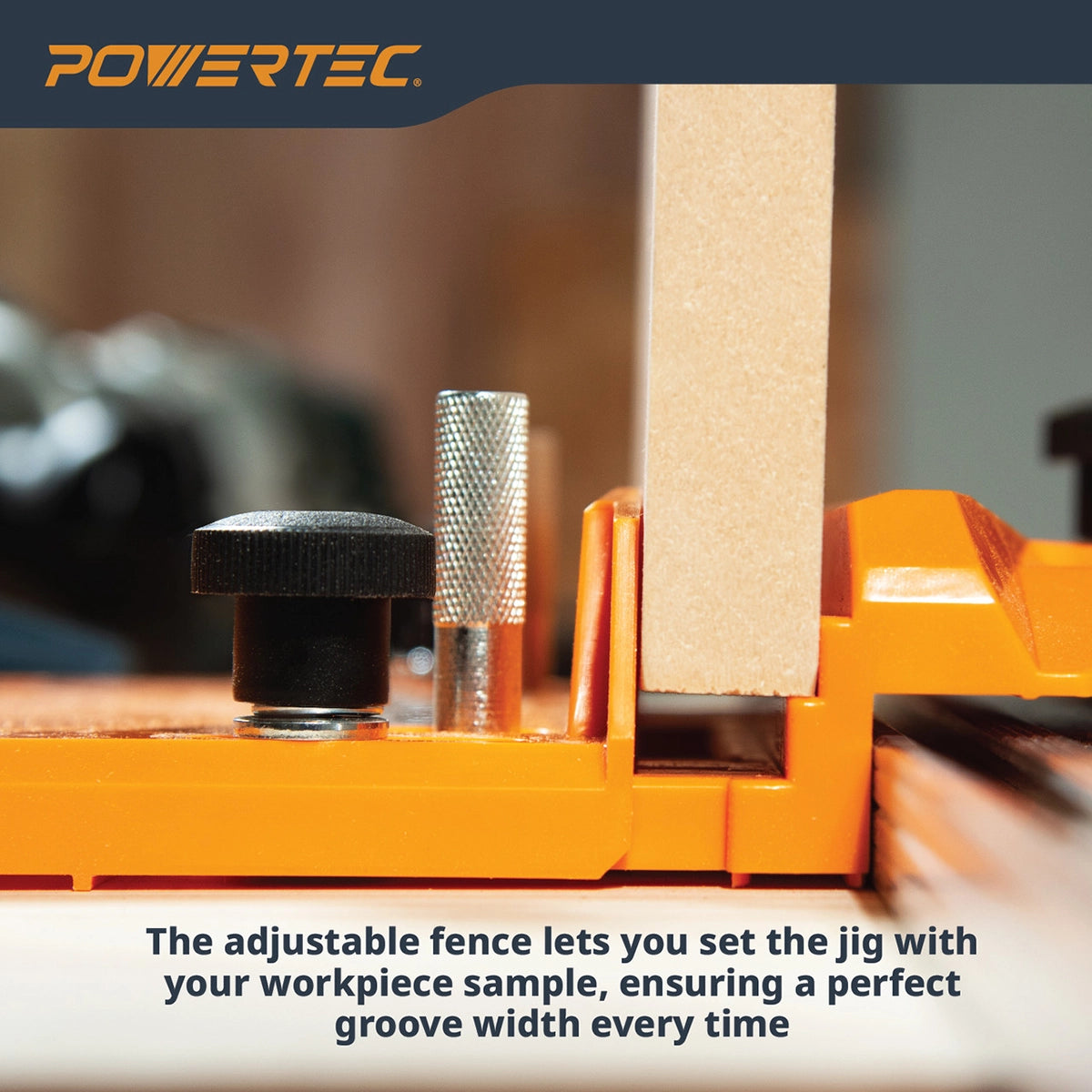 Powertec Router Dado Jig For Precision Dado Cuts Adjustable Fence