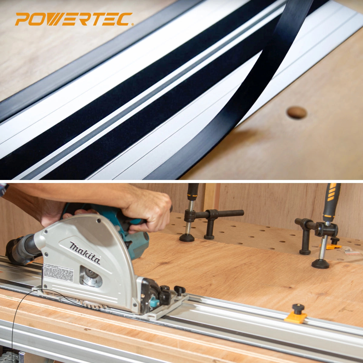 Powertec Splinter Guard Replacement Strip In Use