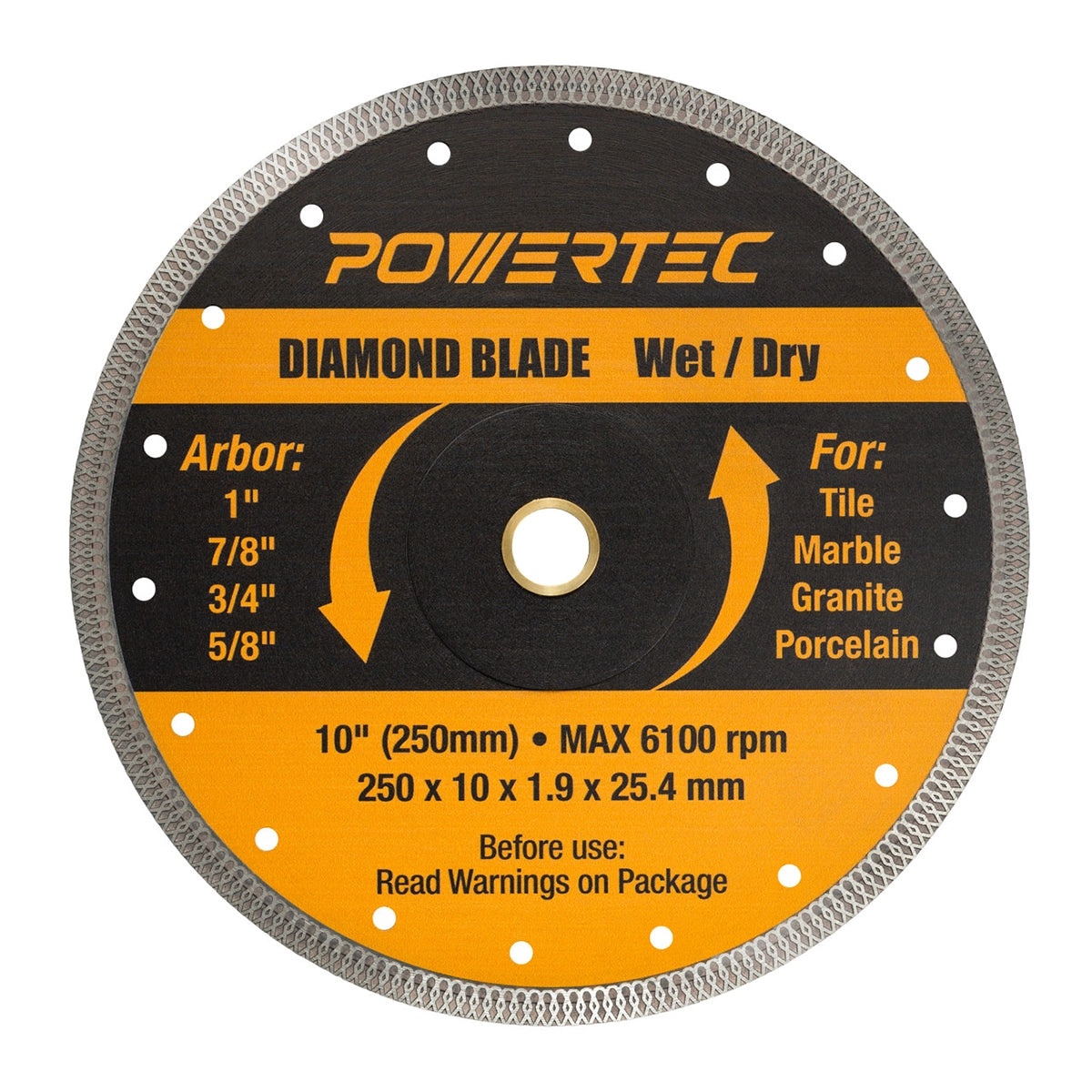 Powertec 10" Super Thin Diamond Blade