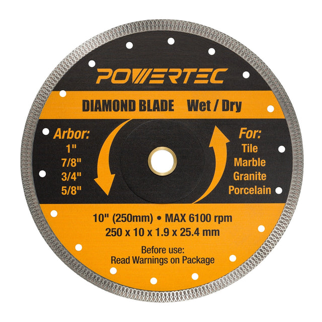 Powertec 10" Super Thin Diamond Blade