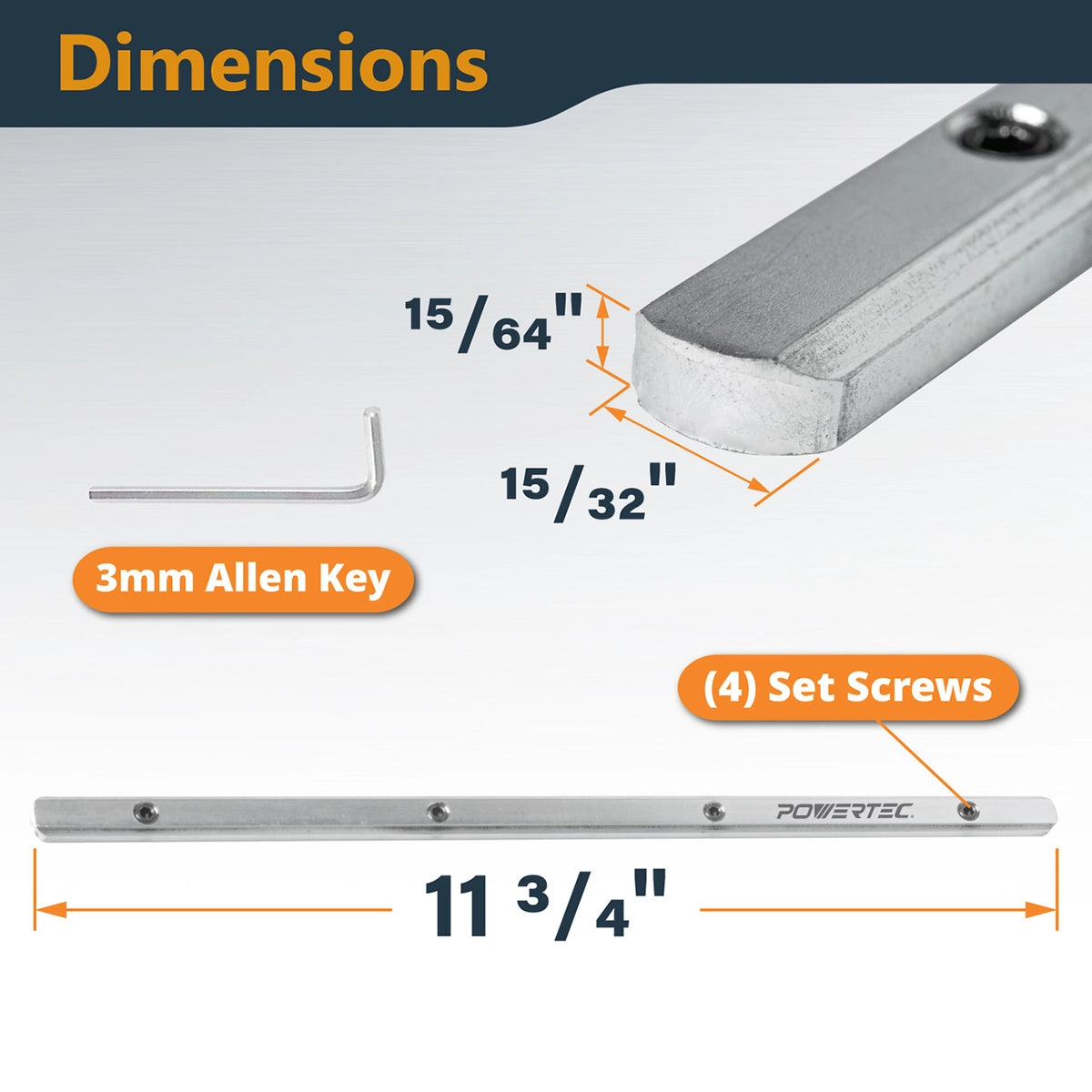 Powertec Track Saw Guide Rail Connector Set Specs