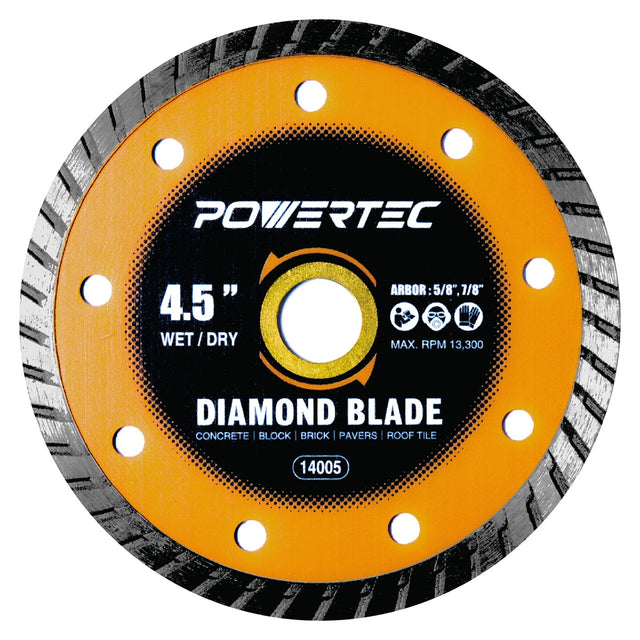 Powertec Turbo Diamond Saw Blade 4.5"