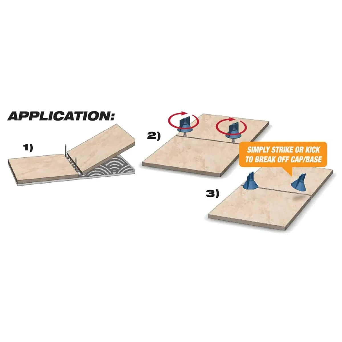 Primo Tools - Vortex Leveling System - 1/16" Base - Application