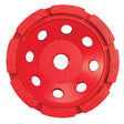 P2 Pro-V Concrete & Masonry Cup Wheel Single Row 4″ x 5/8″-11