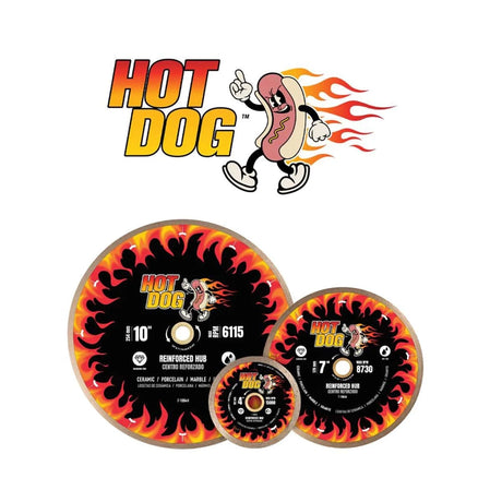 QEP Hot Dog diamond blades for ceramic, porcelain and marble