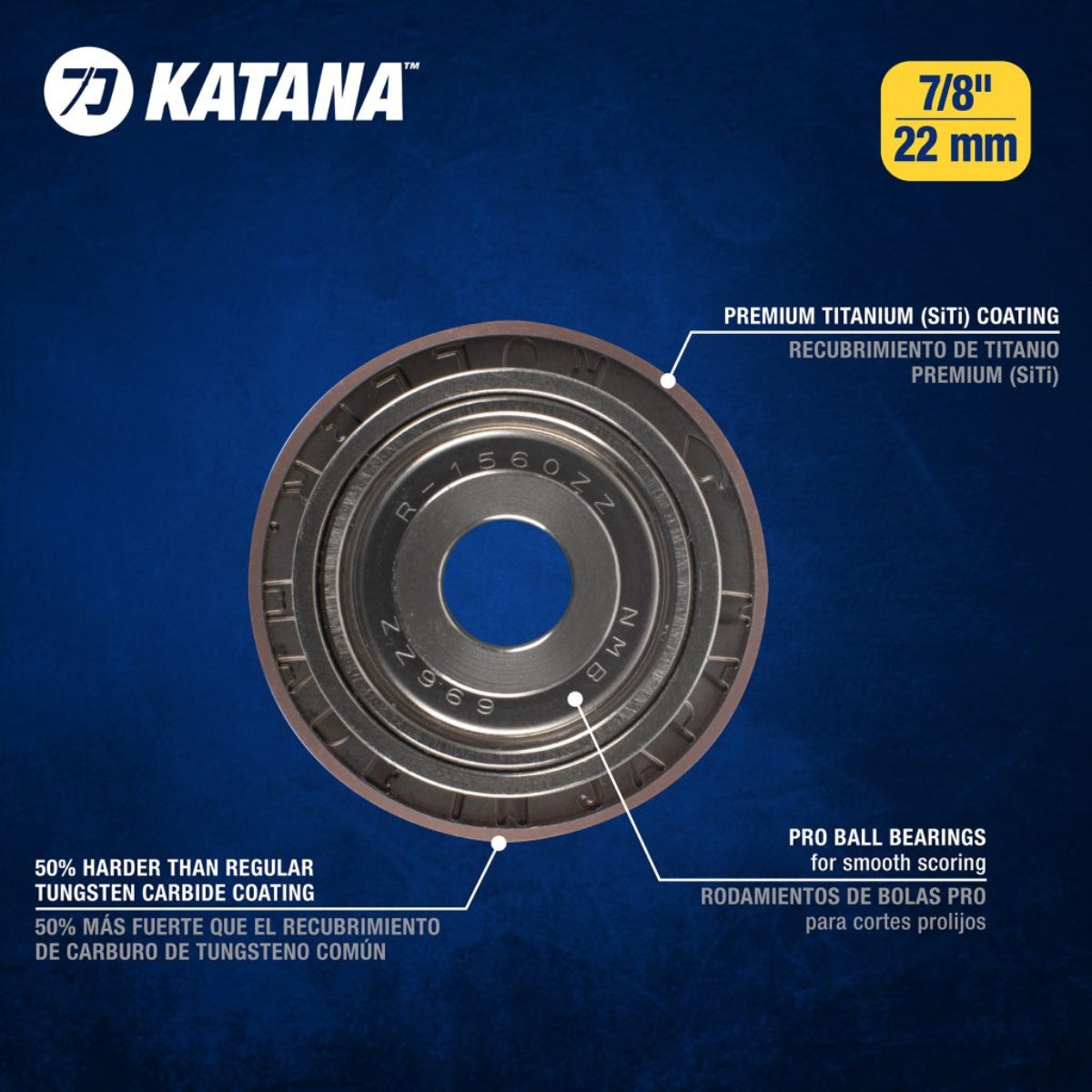 QEP Katana™ 7/8" Premium Tile Cutting Wheel Specs