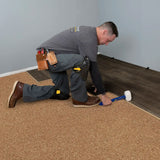 QEP Natural Cork Underlayment 6 mm Roll In Use