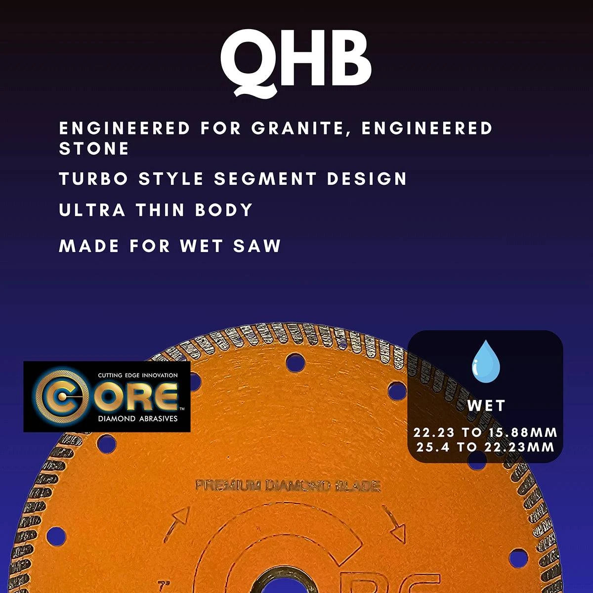 QHB Series Blade for wet cutting