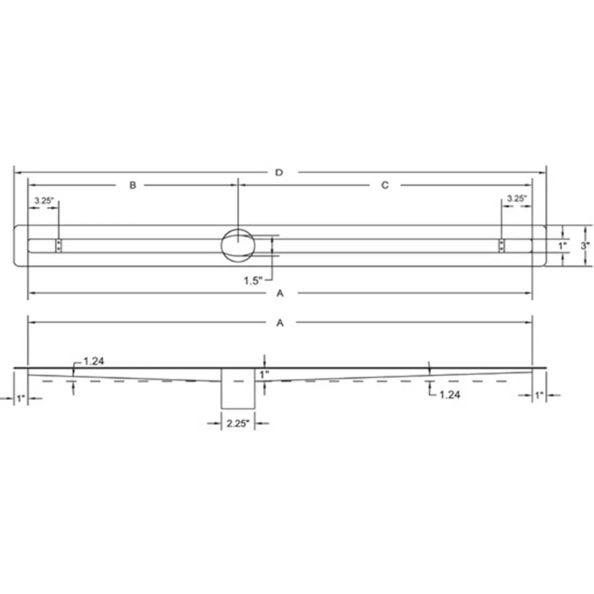 Quick Drain ProLine Drain Schematic