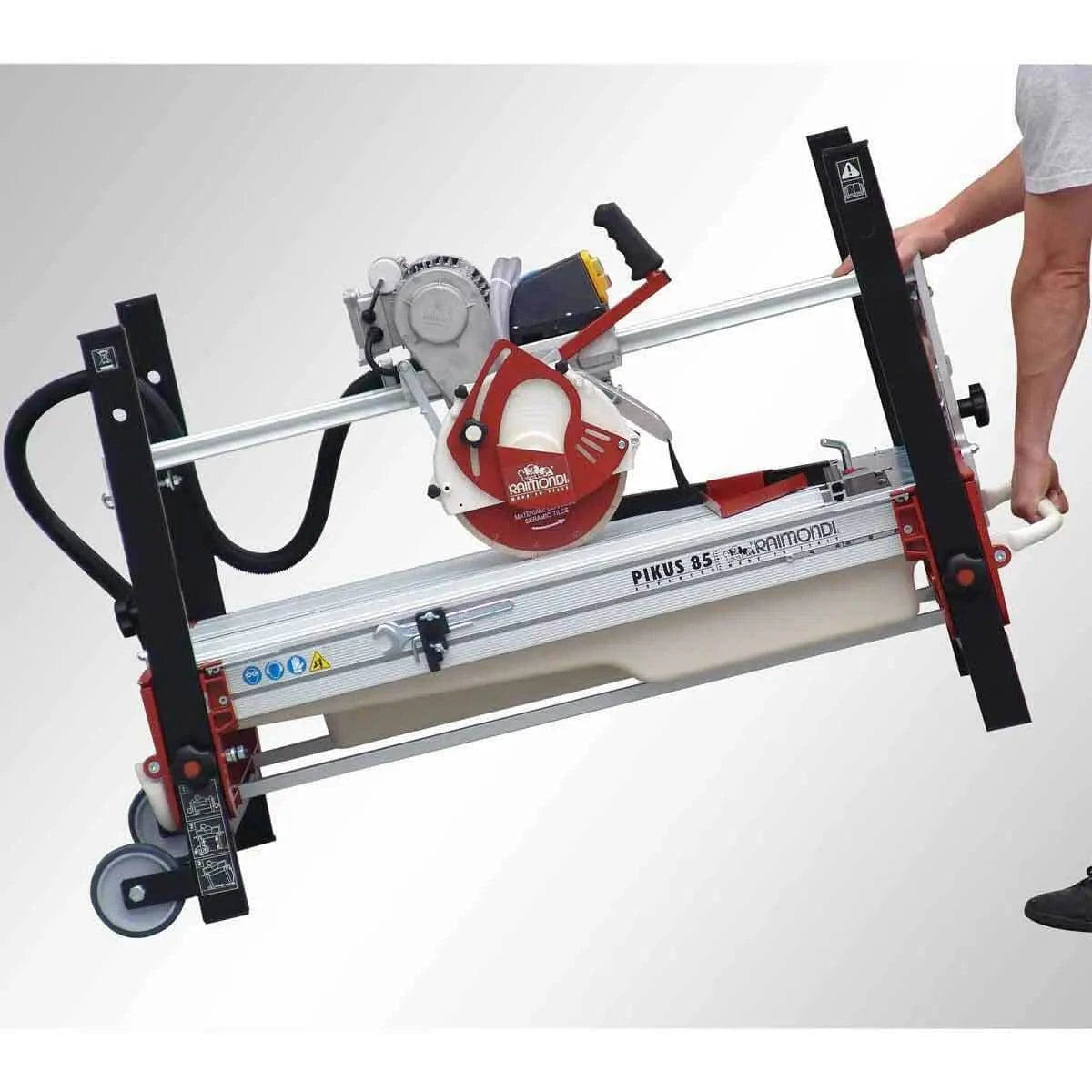 Raimondi Gladiator Advance Rail Saw transport wheels