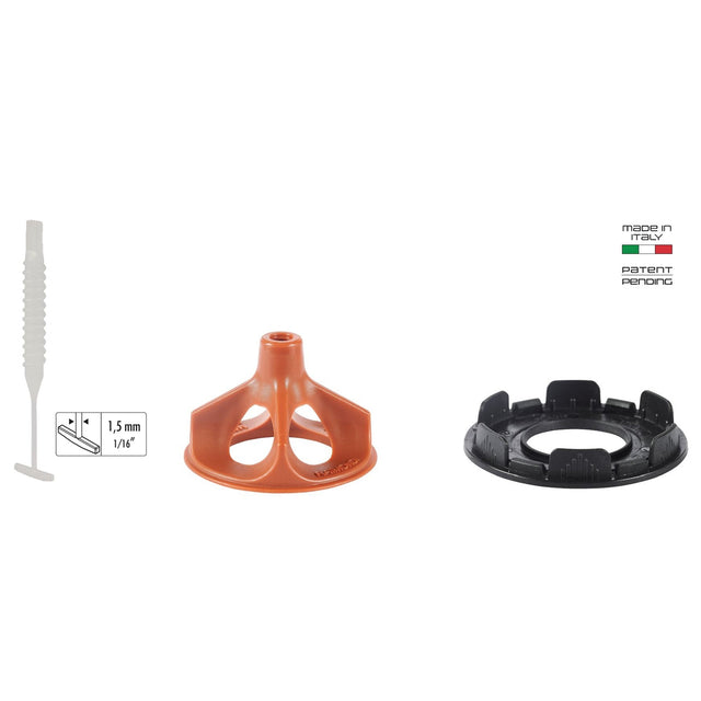 Raimondi R.L.S. SOS - "Emergency" Leveling System With Breakable Clips Kit Components