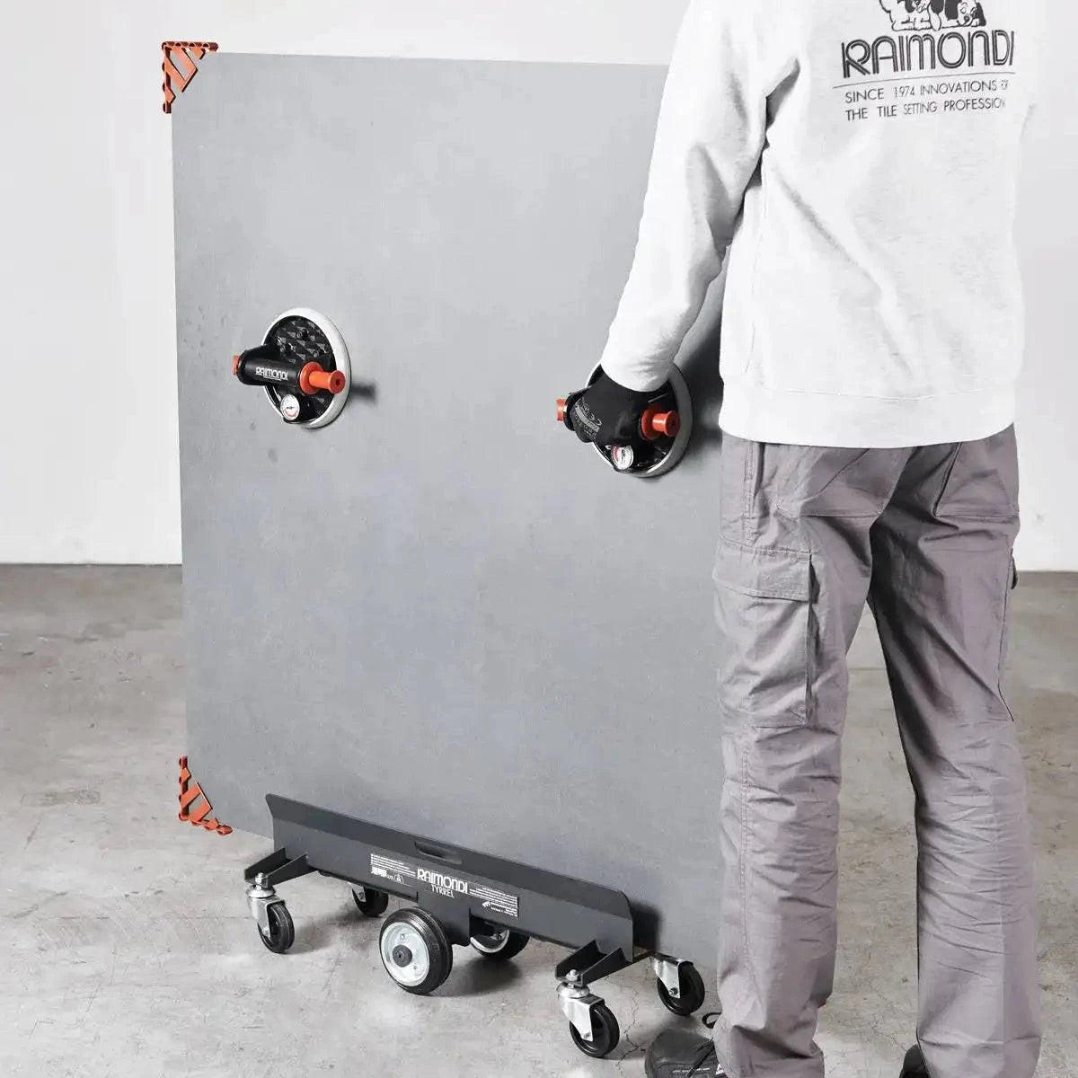 TCLFCC Raimondi Tyrell Dolly transporting thin panel large format tile