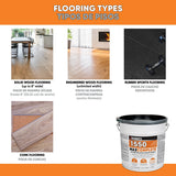 Roberts 1550 Max Complete Polyurethane Wood Flooring Adhesive - 4 Gallon Flooring Types