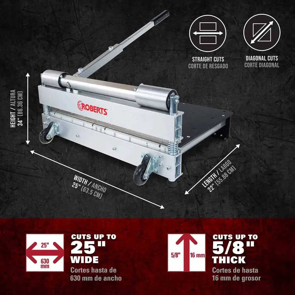 Roberts 25" PrecisionCuts Pro Multi-Floor Cutter