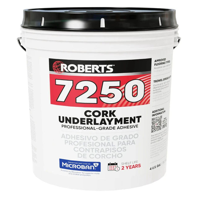 Roberts 7250 Cork Underlayment Adhesive - 4 Gallons