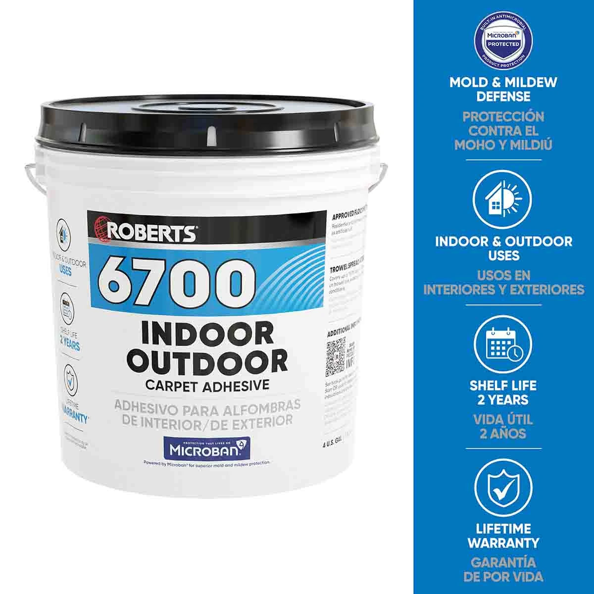 Roberts Indoor/Outdoor Carpet Adhesive Pail