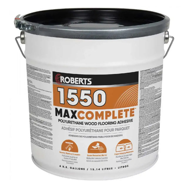 Roberts 1550 Max Complete Polyurethane Wood Flooring Adhesive - 4 Gallon