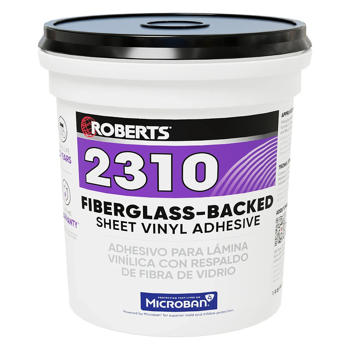 Roberts Fiberglass-Backed Sheet Vinyl Adhesive - 4 Gal. (15.14 L)