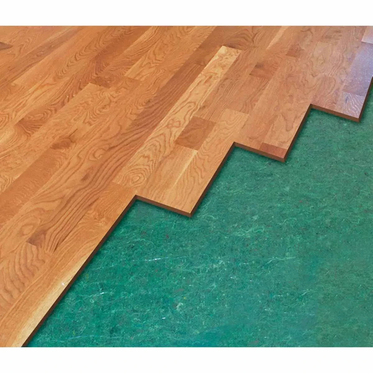 100 sq. ft. roll wood mat, 3mm thick vinyl, cushions flooring, sound redution mat