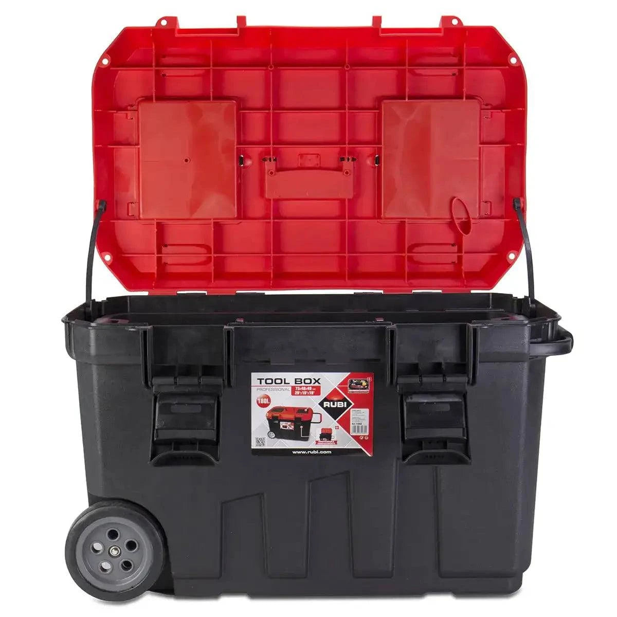 75965 Rubi 29" Professional Rolling Tool Box lid open