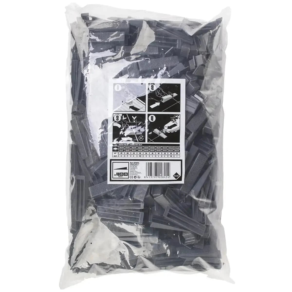 Rubi Delta Leveling System 400 Wedges in Bag