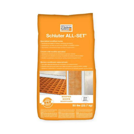 Schluter ALL SET Modified White Thinset Mortar - 56 Piece Full Pallet