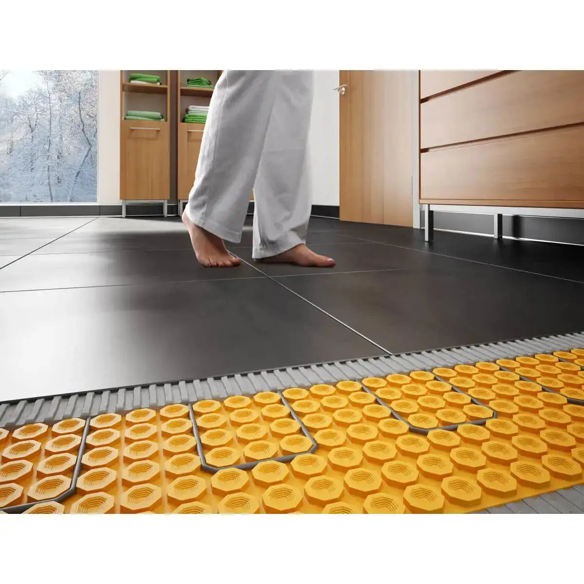 Schluter DITRA-HEAT-E-HK 120 V Heating Cable with uncoupling waterproofing membrane dh512m