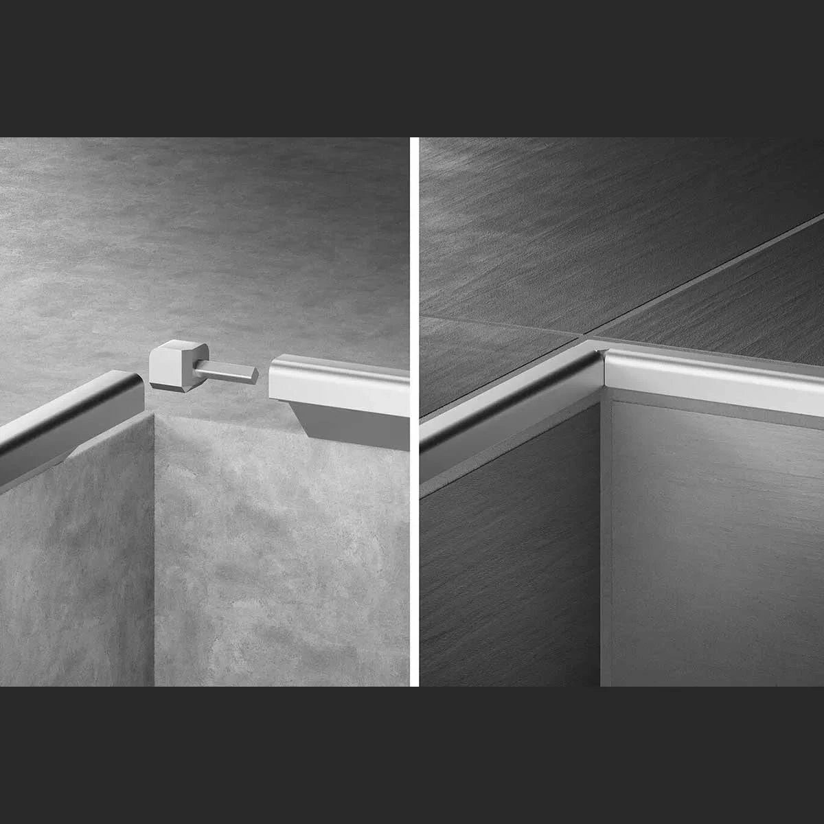 Schluter Finec-SQ Inside/Outside Corner In Use
