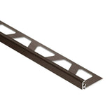 Schluter Jolly Edge Trim (3/8"-7/16") Brushed Antique Bronze Anodized