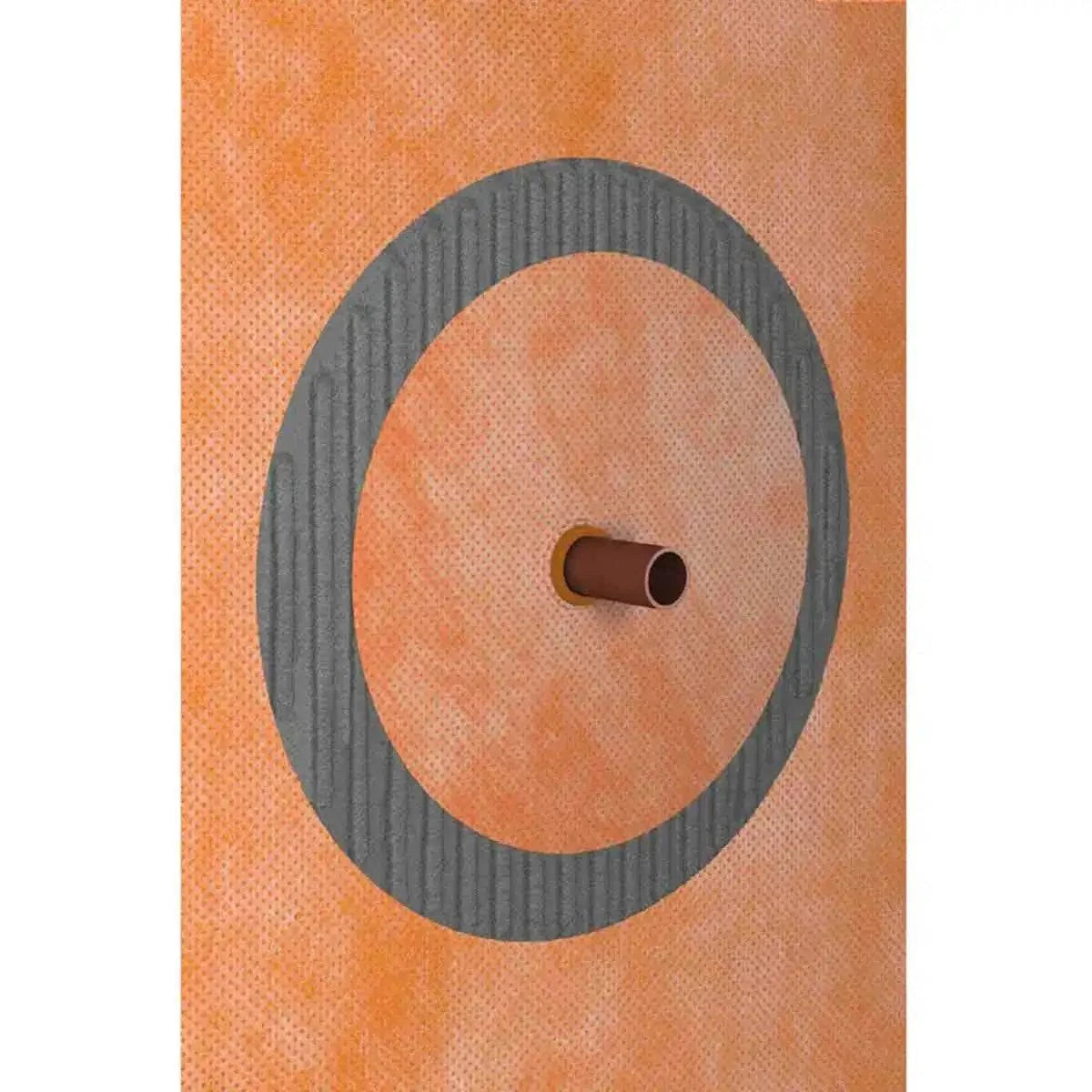 Schluter Kerdi Pipe Seal Installed