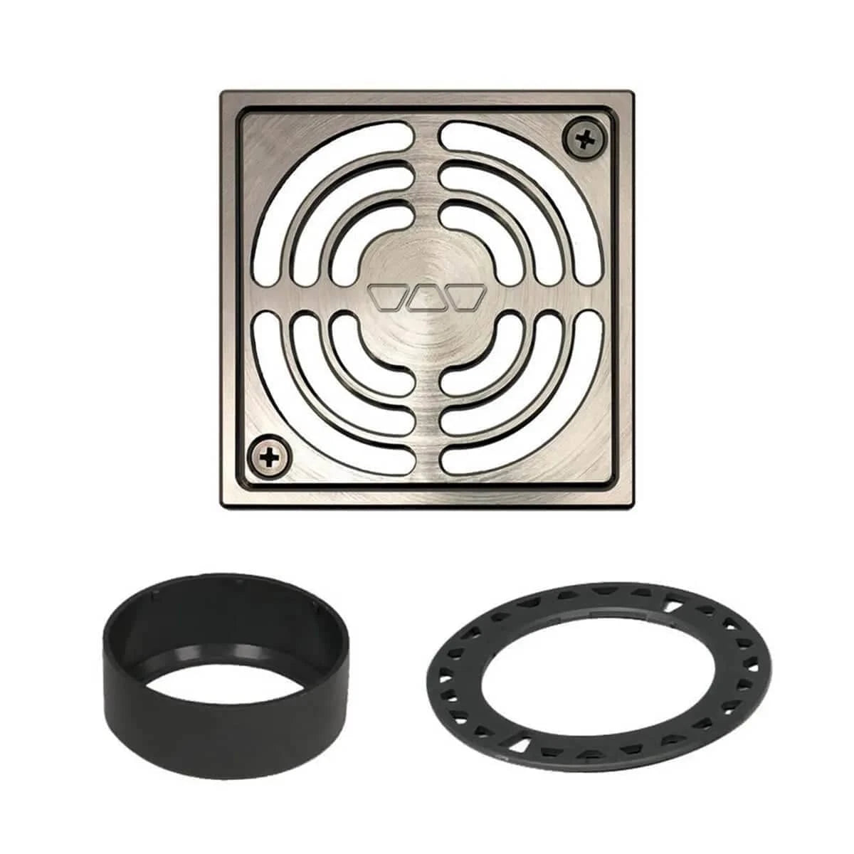 Schluter Kerdi 4 inch Brushed Nickel Shower Drain Grate