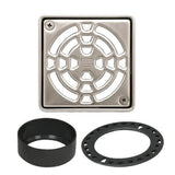 Schluter Kerdi 4" Shower Drain Grate - Nickel Finish