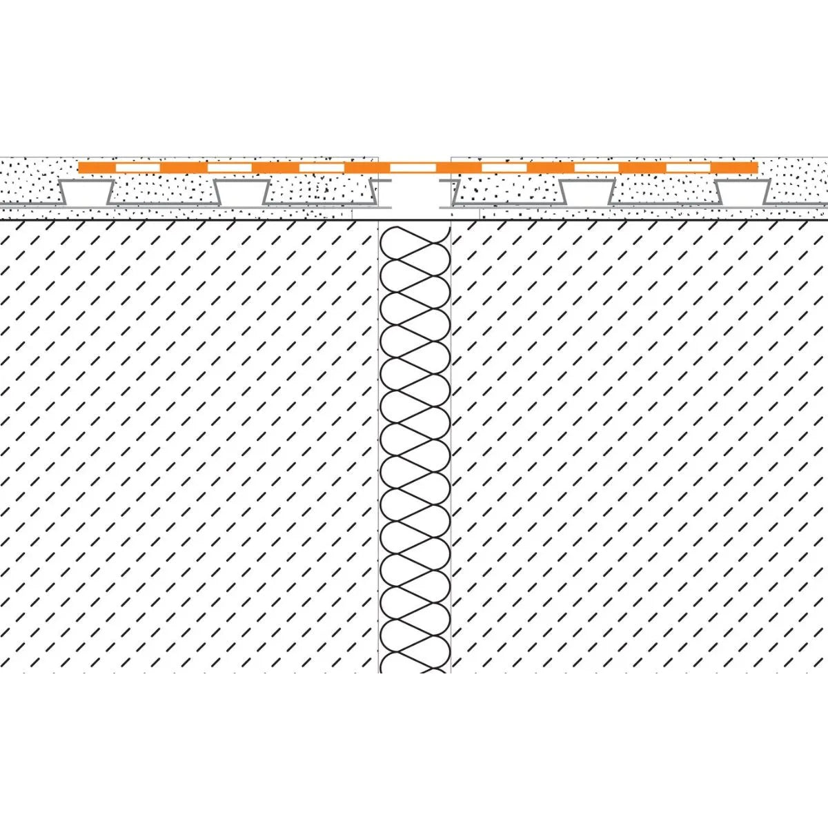 Schluter KERDI-FLEX 5" WATERPROOFING STRIP Diagram
