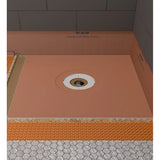 Schluter curbless shower pan installation with the new Kerdi-FRS recess brackets