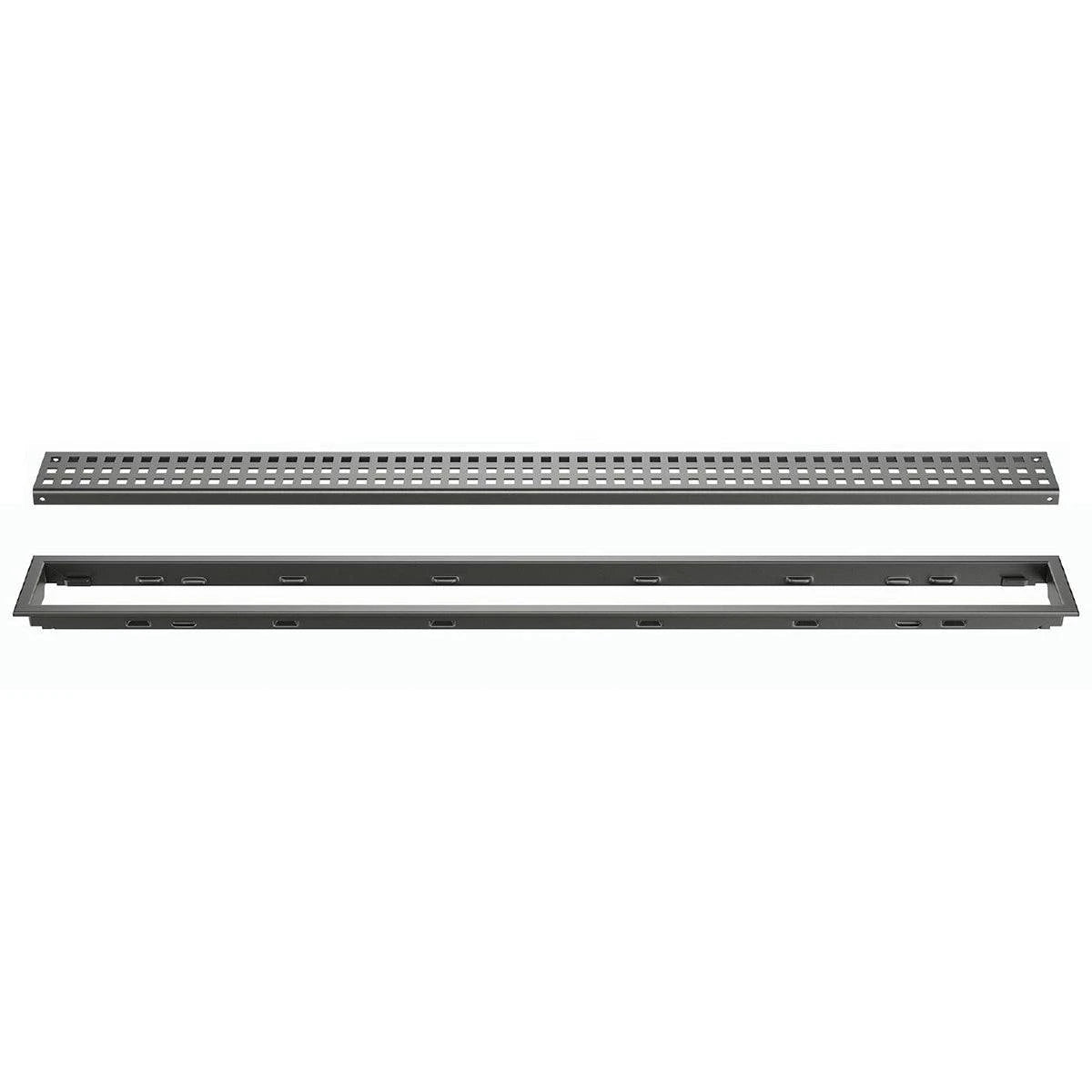 Schluter KERDI-LINE Dark Anthracite Linear Grate Kit