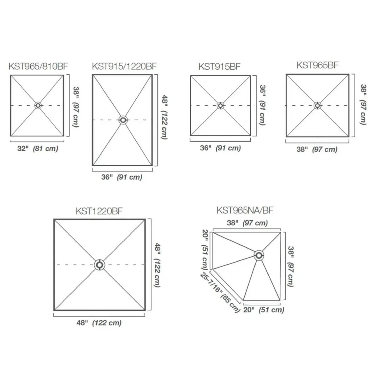 Schluter-KERDI-SHOWER-TS/-TT Shower Pans