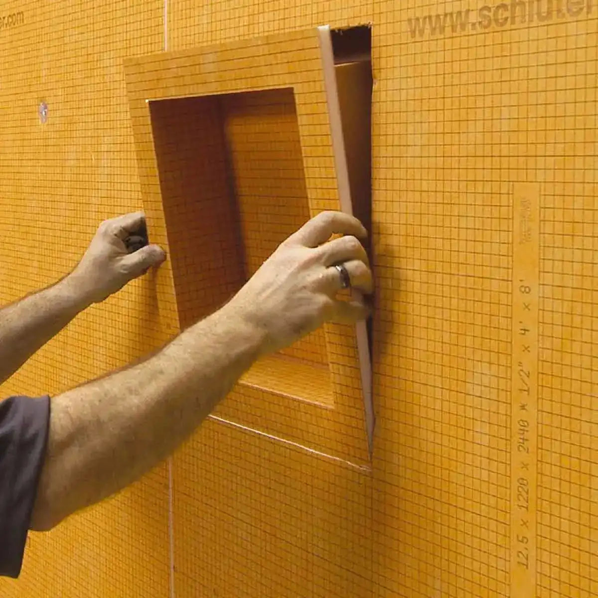 Kerdi Board Shower Niche Installation