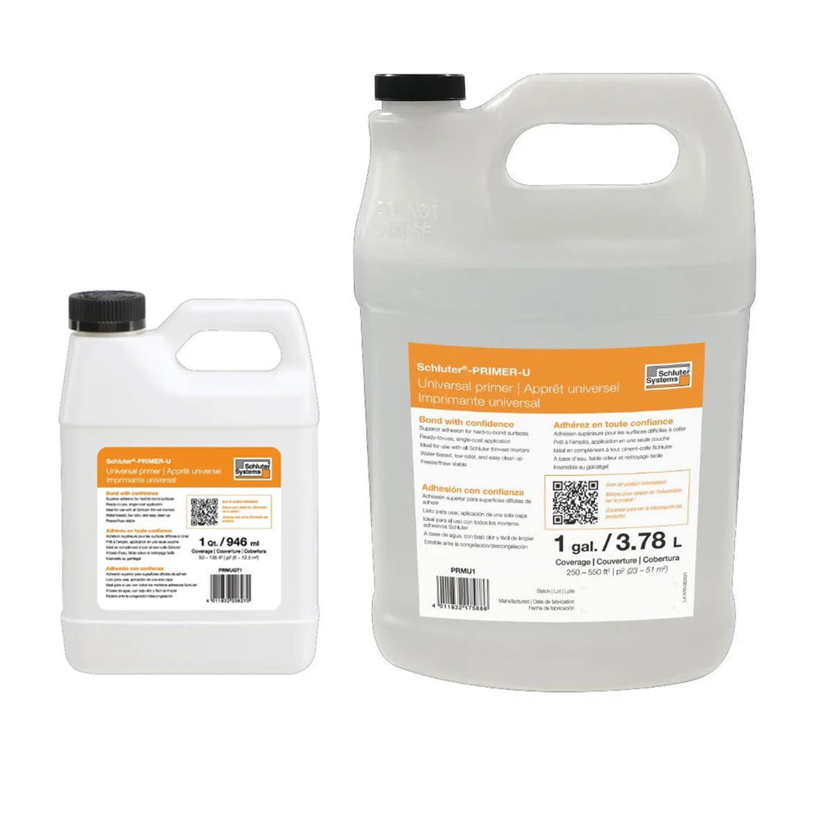 Schluter-PRIMER-U Universal primer in 1 quart or 1 gallon jugs